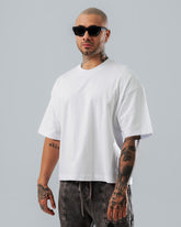 Camiseta Boxy Fit Básica Blanca